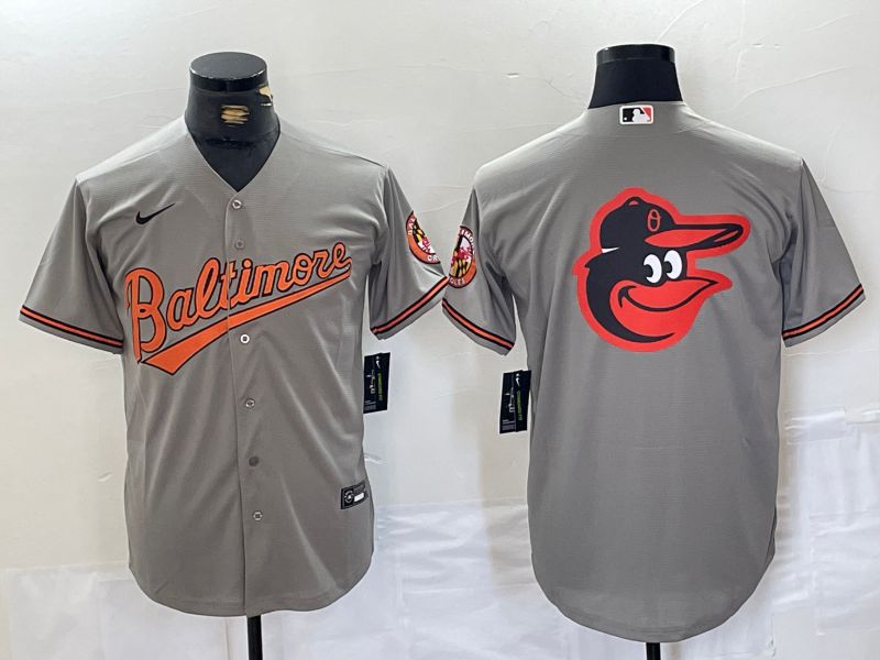 Men Baltimore Orioles Blank Grey Game 2024 Nike MLB Jersey style 7->new york yankees->MLB Jersey